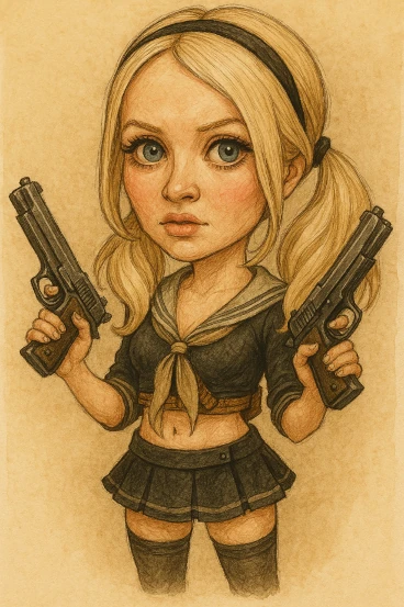 Caricature de Baby Doll Sucker Punch