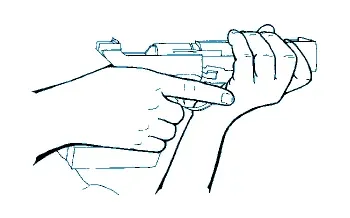 Prise en main du pistolet - étape 2