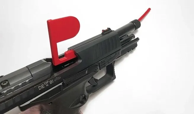 Safety Flag dans un pistolet